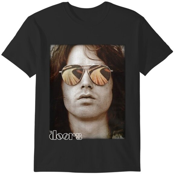 The Doors Jim Morrison Aviators Pose Graphic T-Shirt Music Fan Gift Streetwear05 - Picture 1 of 5